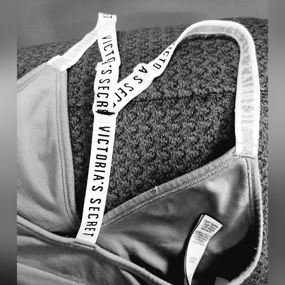 Victoria's Secret sports bra (S)  Hanes white sports bra (M) - Picture 2 of 14